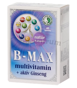 Dr. Chen B-Max Multivitamín + aktívny ginseng 40 ks