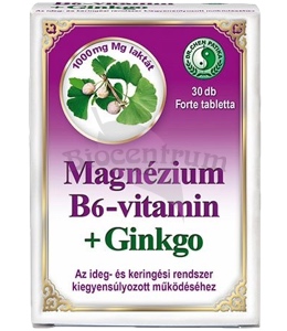 Dr. Chen Magnézium B6-vitamin + Ginko Forte (30 tabliet)