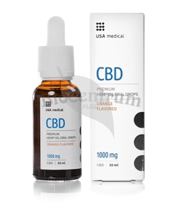 USA medical Premium CBD Olej 1000mg